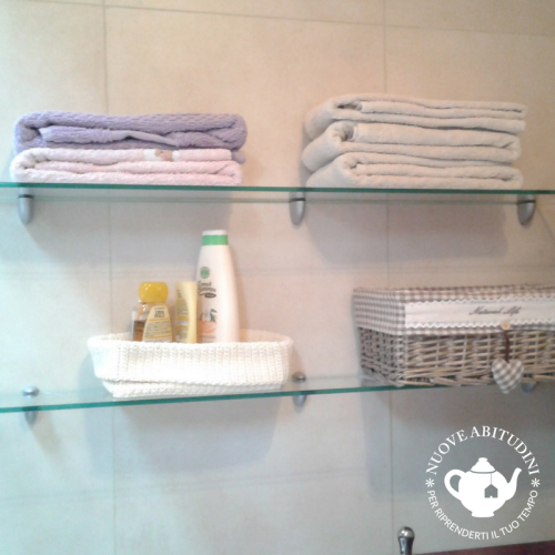 organizzazione asciugamani bagno